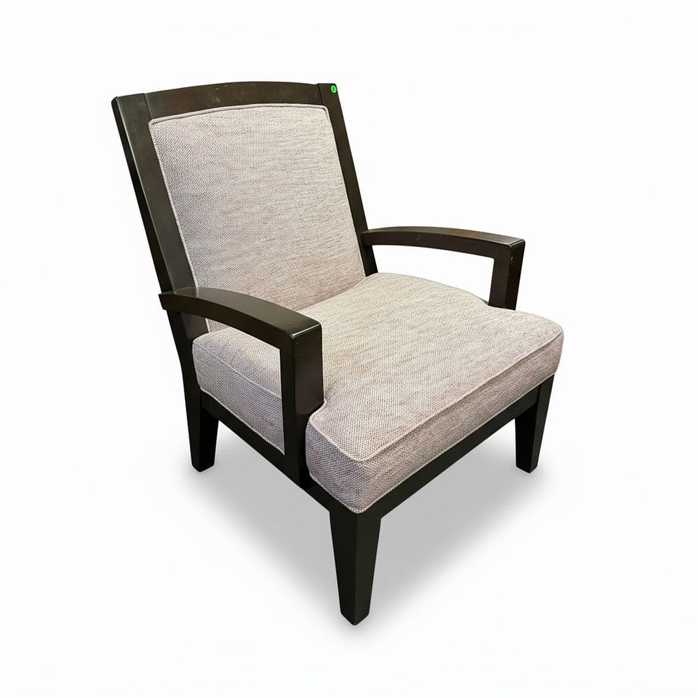 Lot 158: CUSTOM DESIGNER UPHOLSTERED ACCENT CHAIR