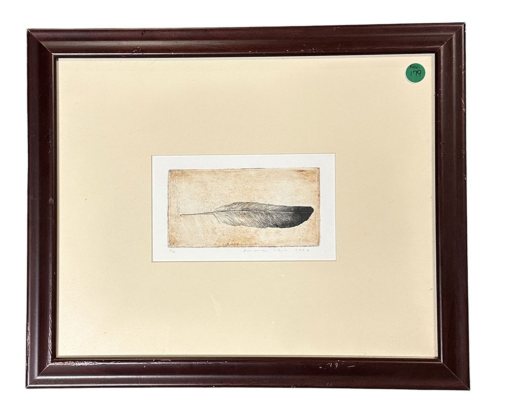 Lot 179: ARMANDO SOBRAL LTD EDITION ENGRAVING FEATHER