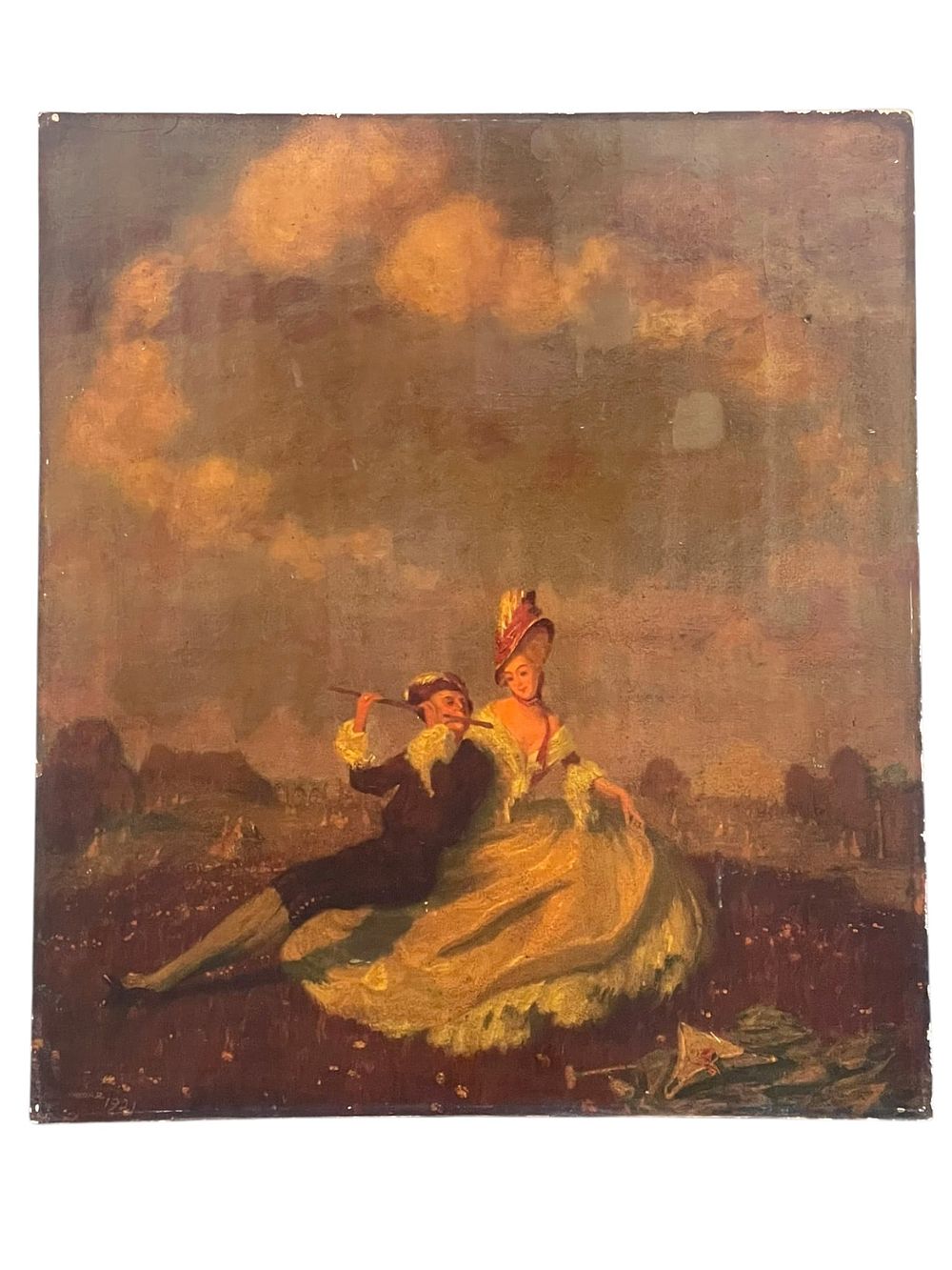 Lot 192: ANTIQUE CHROMOLITHOGRAPH HANNS PELLAR 1921
