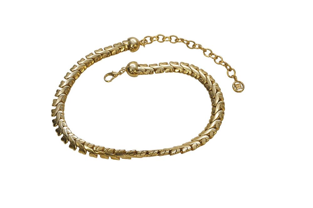 Lot 253: VINTAGE GIVENCHY SNAKE CHAIN NECKLACE