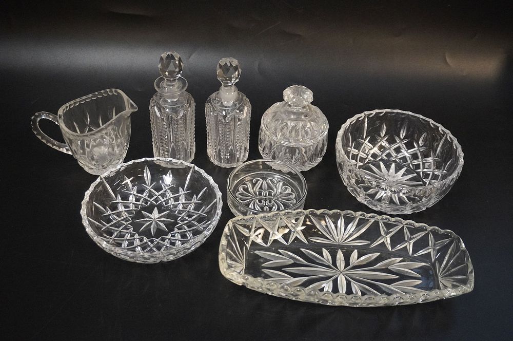 Lot 268: 8 pc CUT GLASS / CRYSTAL ABP & OTHERS