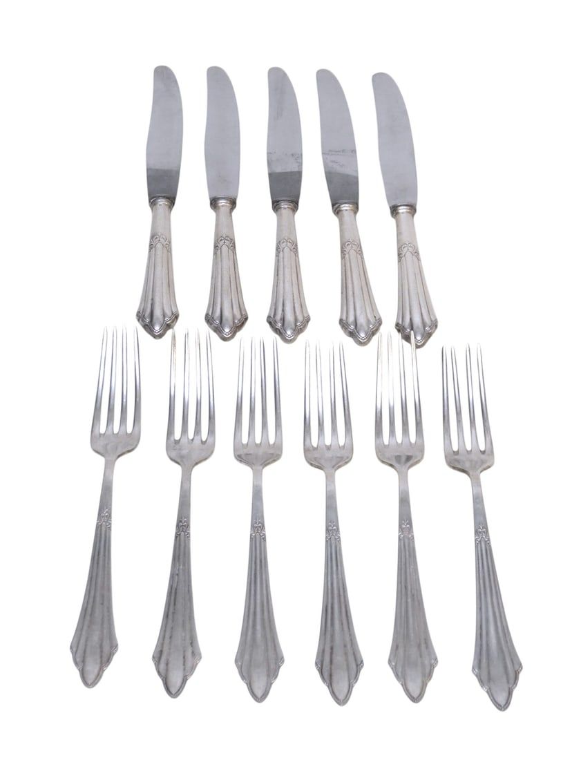 Lot 280: VINTAGE EUROPEAN WMF FORKS AND KNIVES