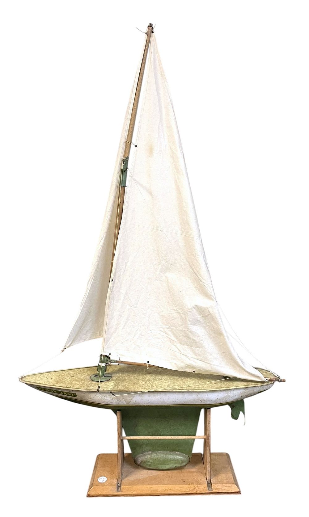 Lot 161: CHEIN 1930s PEGGY JANE POND SAILBOAT