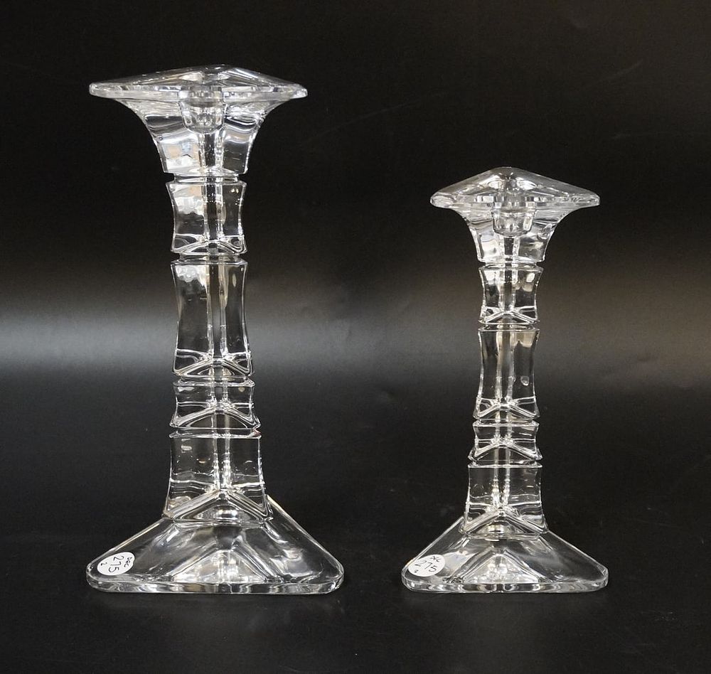 Lot 275: VINTAGE PAIR OF MARQUIS BY WATERFORD CANDLESTICKS