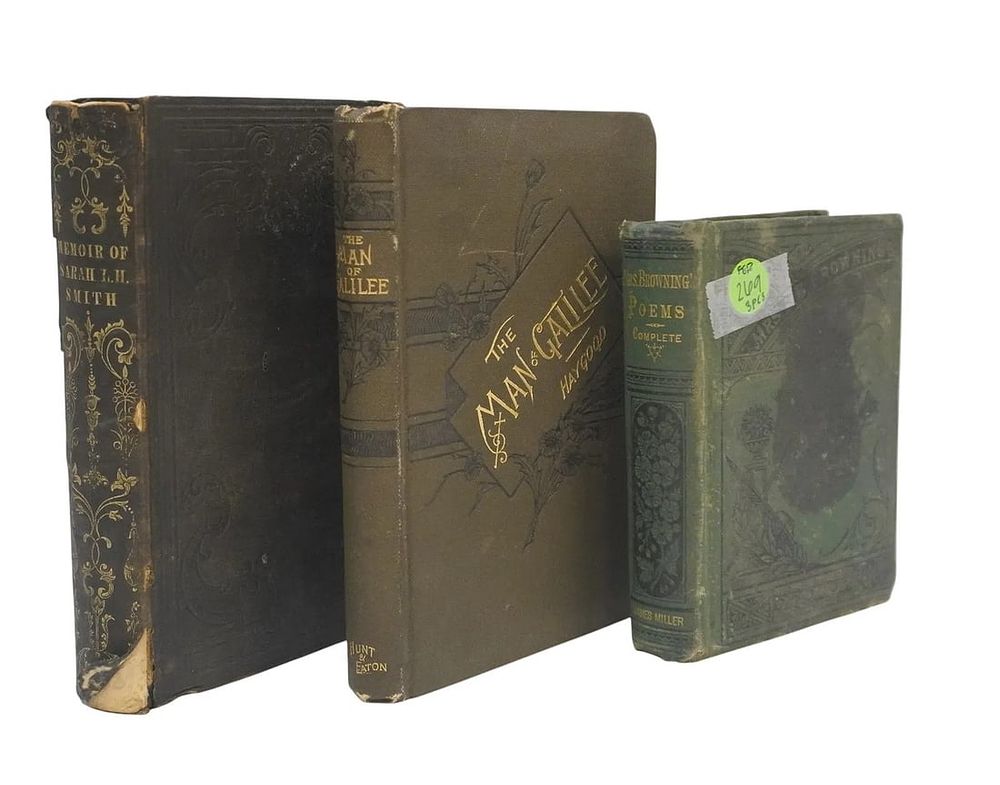 Lot 276: LOT OF ANTIQUE BOOKS - 3 PIECES