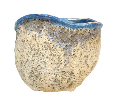 SHARPE POTS STUDIO POTTERY VASE. Sharpe Pots Vase Handmade Studio Pottery Barnacle Glaze 