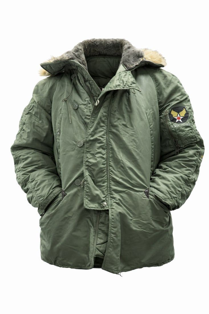 Lot 159: VINTAGE VIETNAM-ERA U.S AIR FORCE N-3B FLYING PARKA XL