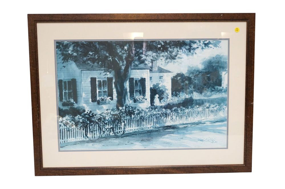 Lot 245: RAY ELLIS KINGDOM BY THE SEA FRAMED PRINT