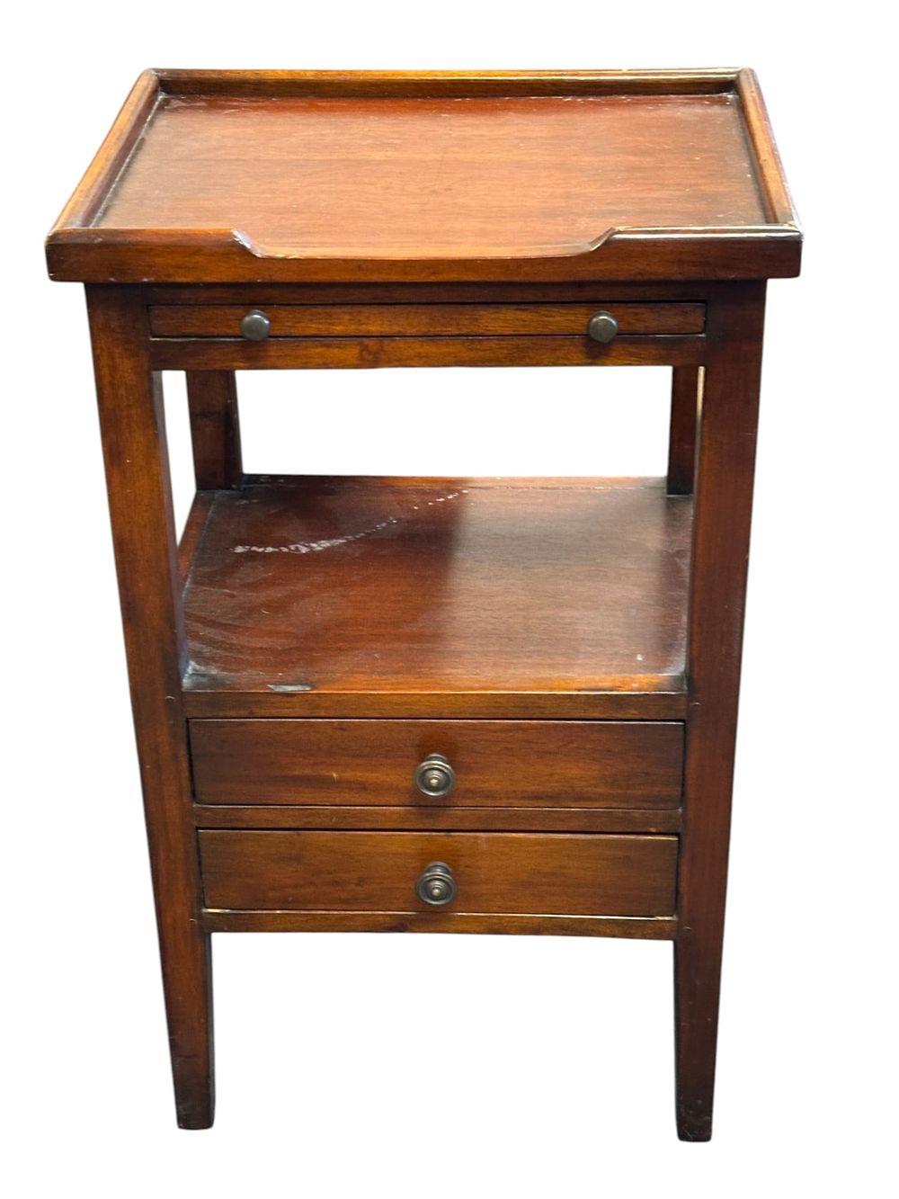Lot 181: VINTAGE 2 DRAWER NIGHTSTAND
