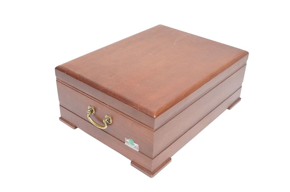 Lot 223: VINTAGE REED & BARTON SILVER CHEST CHERRY