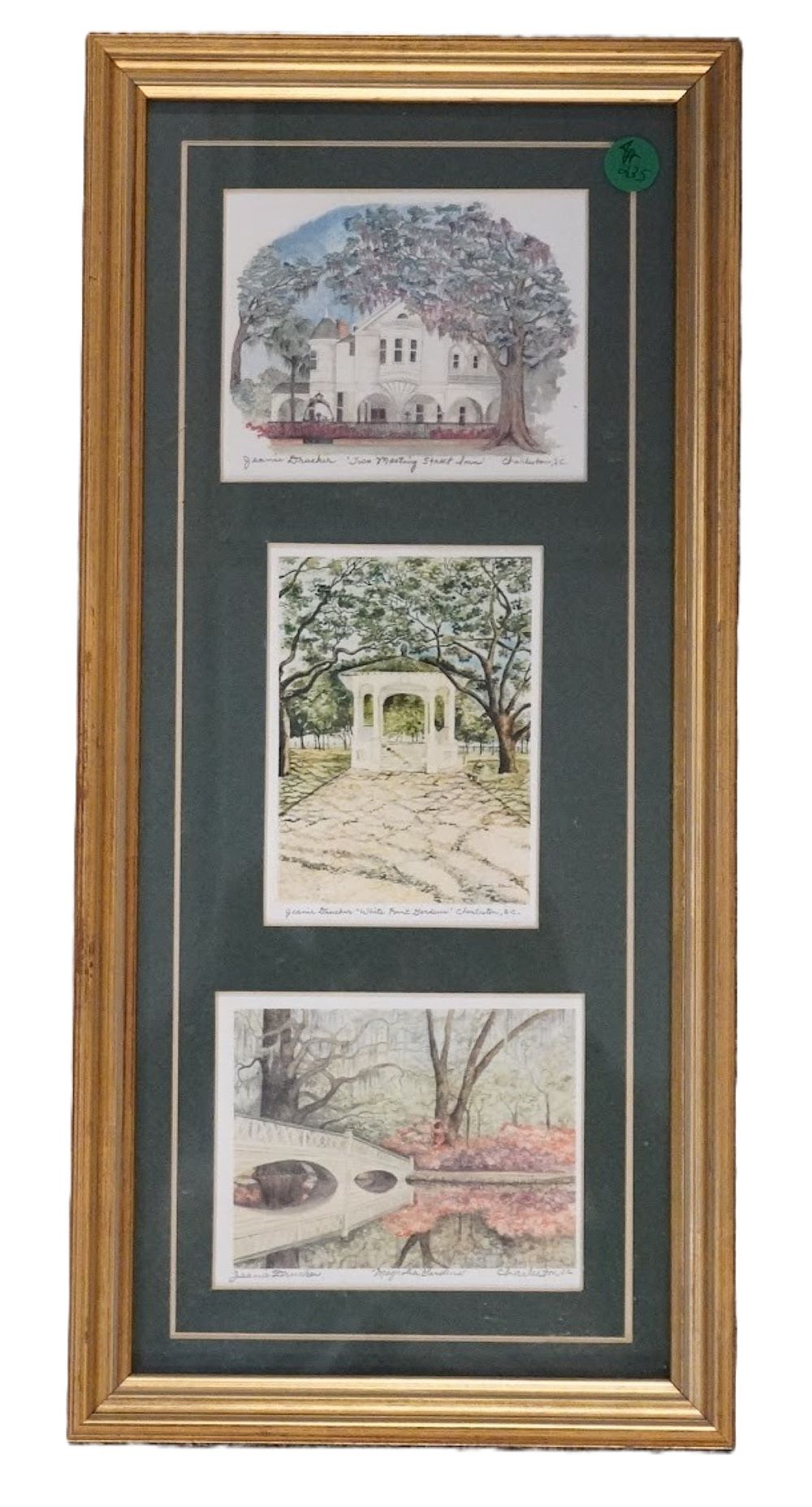 Lot 235: 3 VINTAGE JEANIE DRUCKER CHARLESTON SCENES