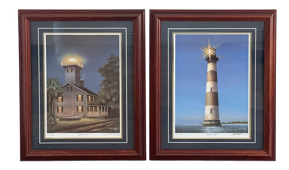 Lot 226: 2 VINTAGE JIM BOOTH LIGHTHOUSE CLASSIC EDITION PRINTS