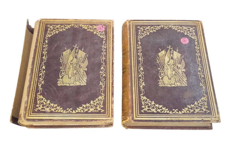 Lot 230: ANTIQUE 1855 EDITIONS OF A HISTORY OF ALL NATIONS BY A.G. GOODRICH