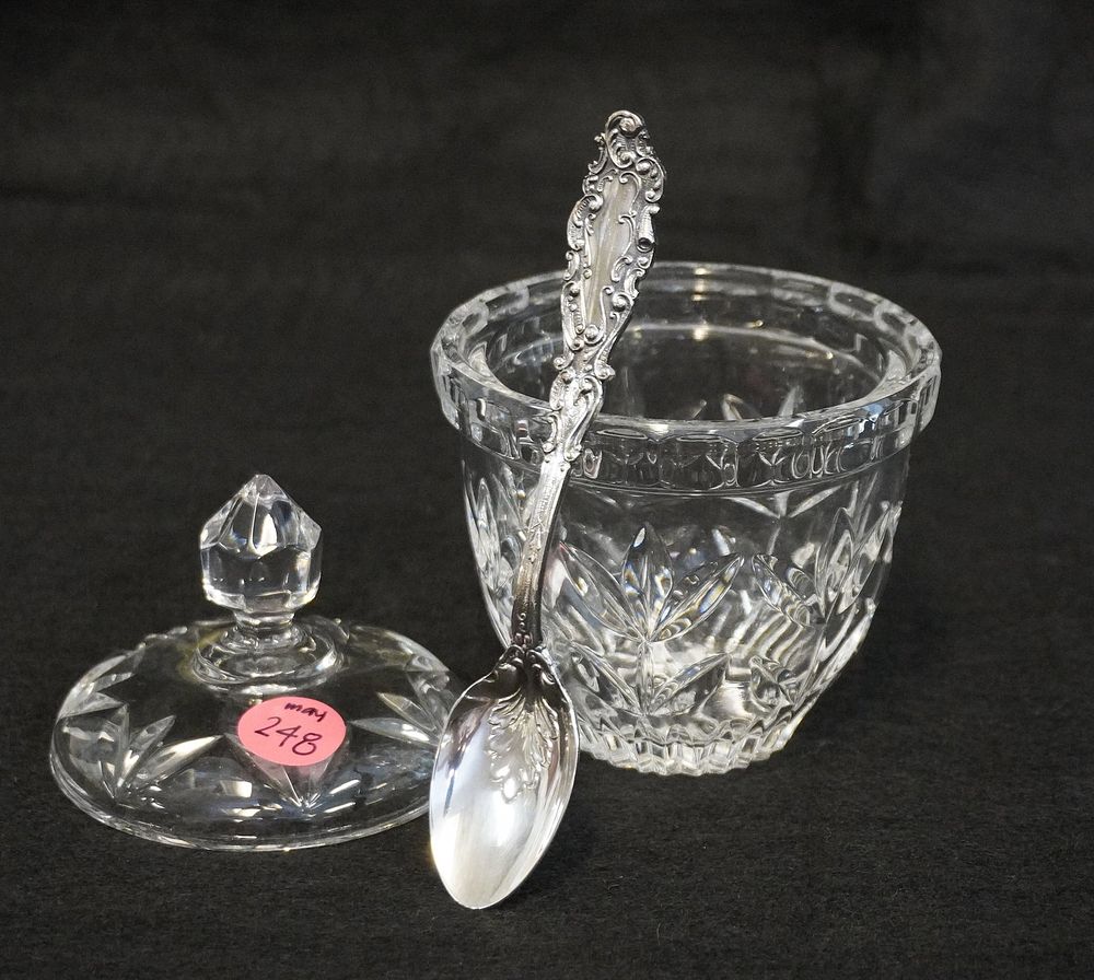 Lot 248: GORHAM CRYSTAL SUGAR BOWL