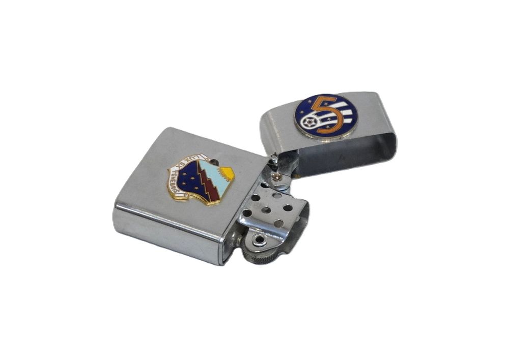 Lot 287: USAF 1961 OFFICERS' OPEN MESS YOKOTA AIR BASE LIGHTER