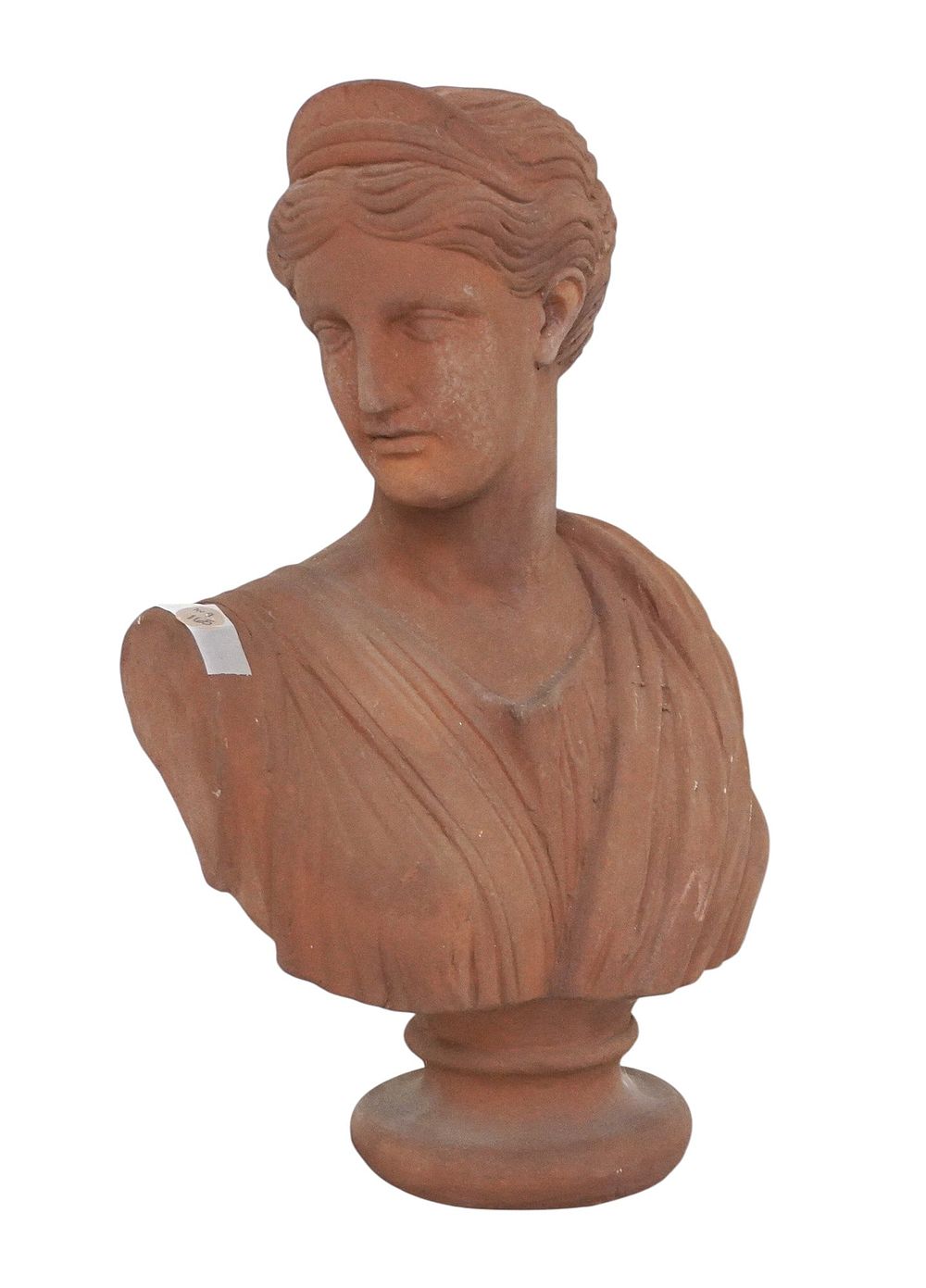 Lot 165: VINTAGE ITALIAN TERRACOTTA BUST OF ARTEMIS