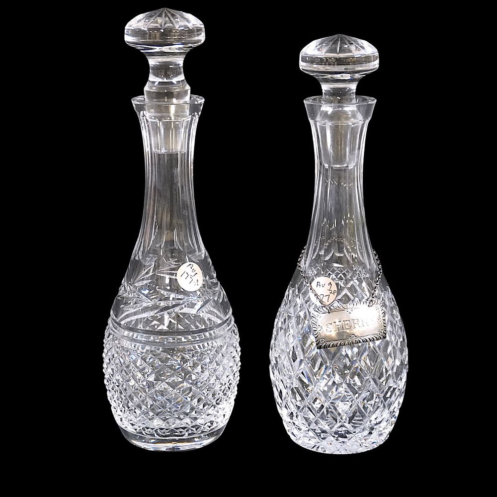 Lot 177: 2 WATERFORD CRYSTAL DECANTERS COMERAGH & GLANDORE