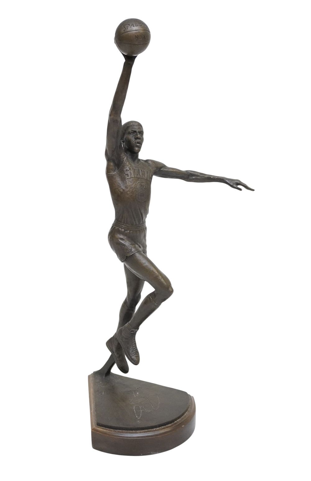 Lot 221: LTD EDITION BRONZE "DR J" 1987 BY BARNEY BRIGHT