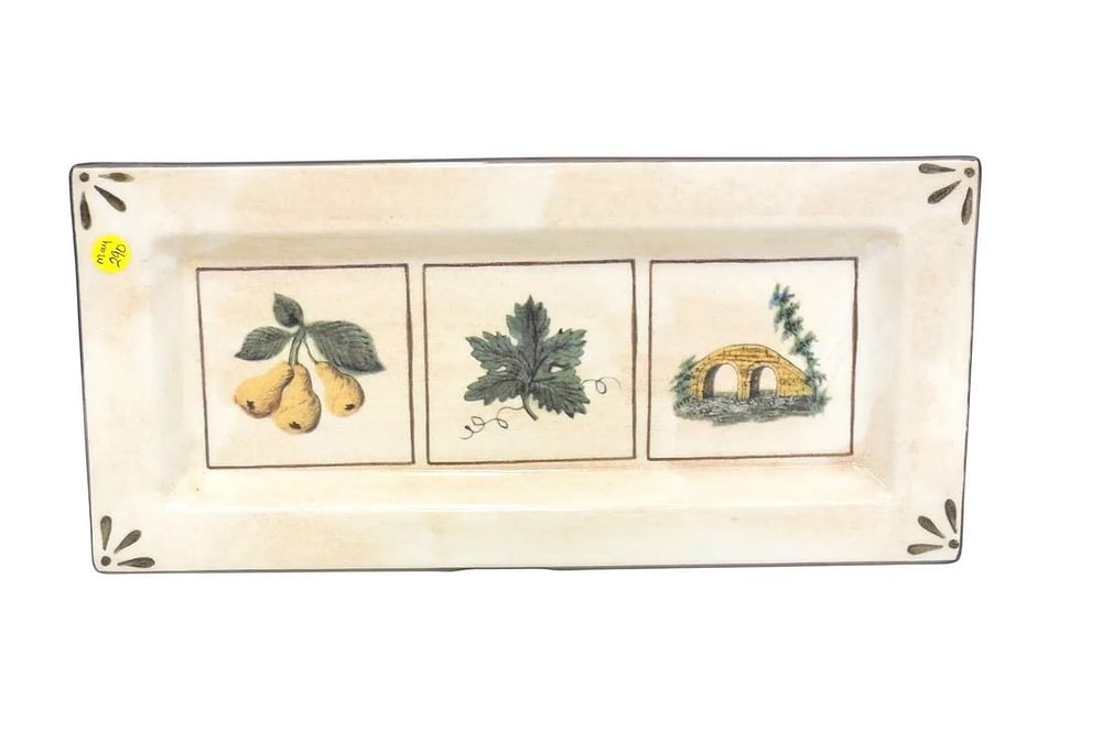 Lot 274: WILLIAMS SONOMA CERAMICHE ARIANNA TRAY ITALY