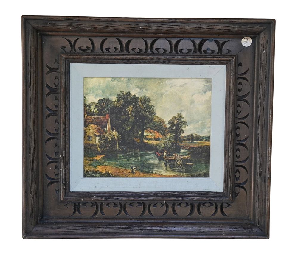 Lot 284: VINTAGE PRINT ON CANVAS THE HAY WAIN by JOHN CONSTABLE