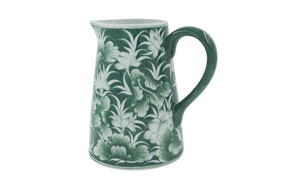 Lot 300: BLOOMING WORLD HAND PAINTED PITCHER