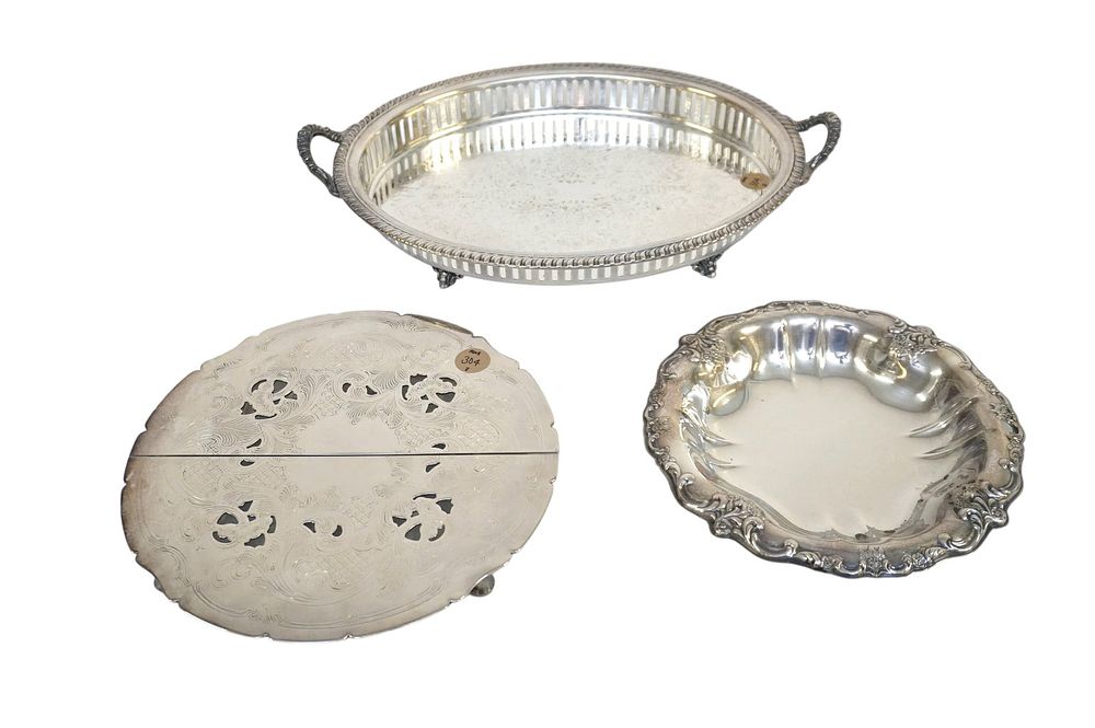 Lot 304: 3 PIECES OF SILVERPLATE - GORHAM, ETC.