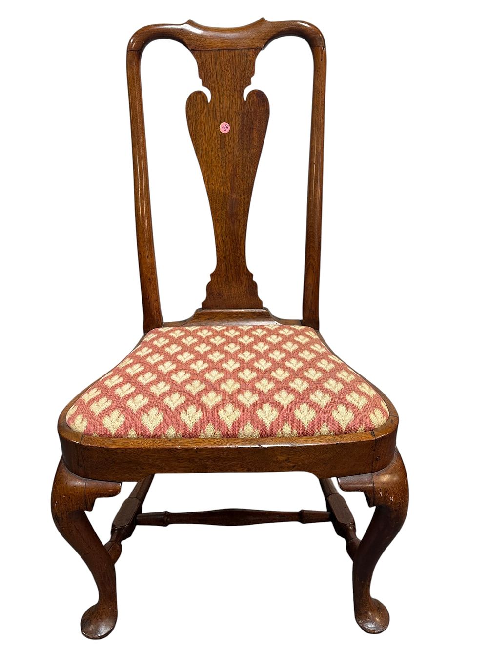 Lot 182: ANTIQUE QUEEN ANNE SIDE CHAIR