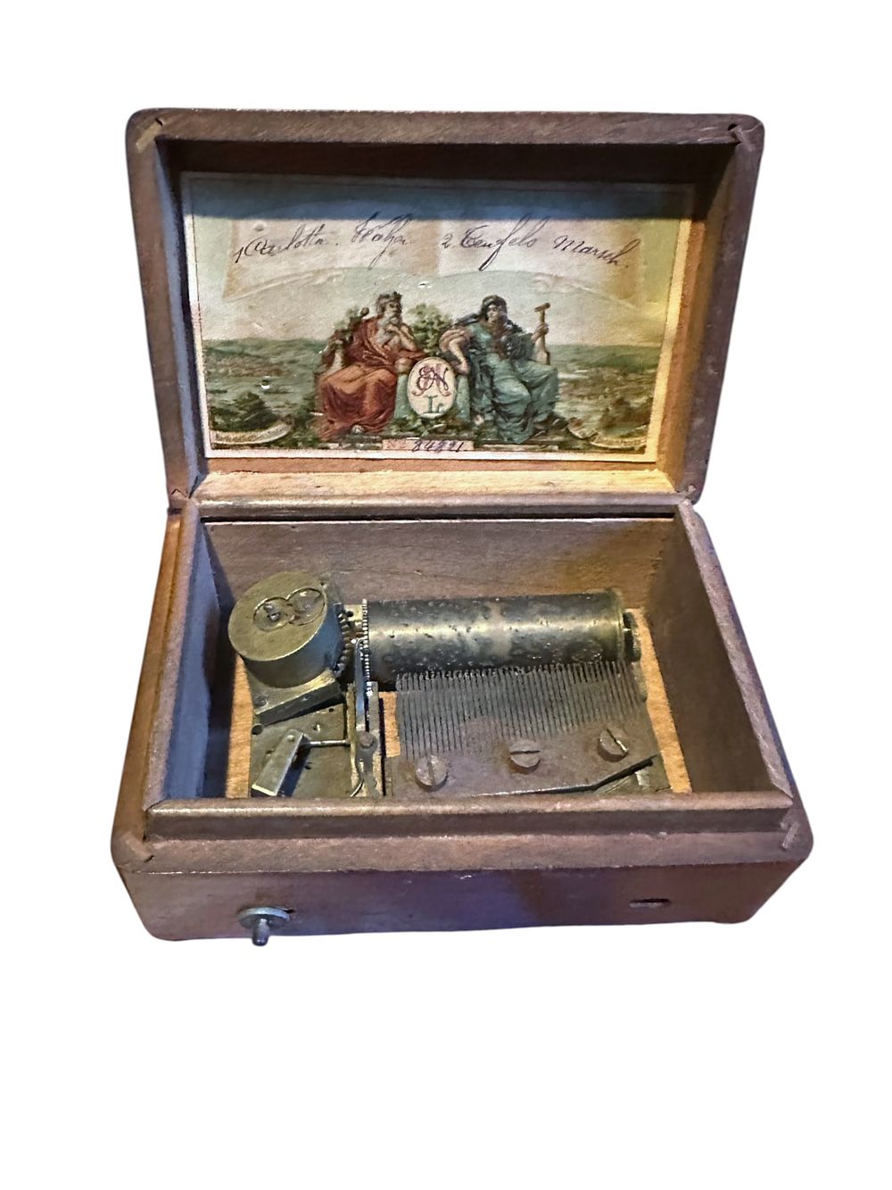 Lot 193: ANTIQUE SWISS 2 AIR CYLINDER MUSIC BOX, ERNST HOLWEISSIG NACHFOLGER