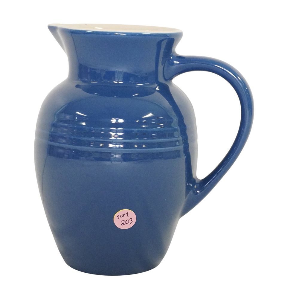 Lot 203: LE CRUESET INDIGO PITCHER 72 OZ