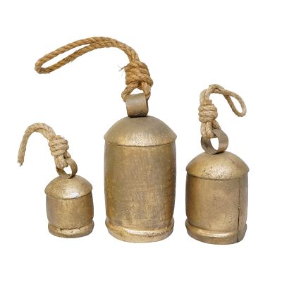SET OF 3 RUSTIC TIBETAN MEDITATION BELLS. Set of 3 Rustic Tibetan Meditation Bells. Largest 