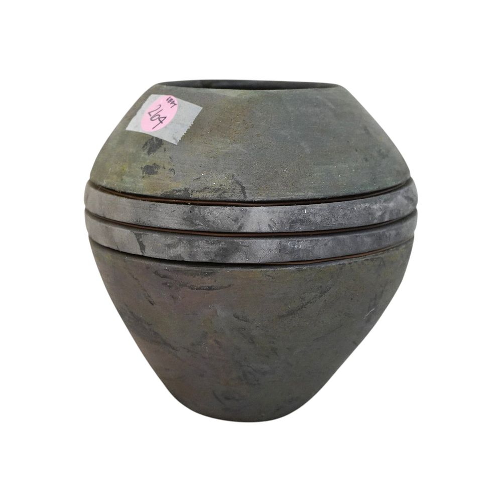 Lot 264: RAKU ART POTTERY VASE