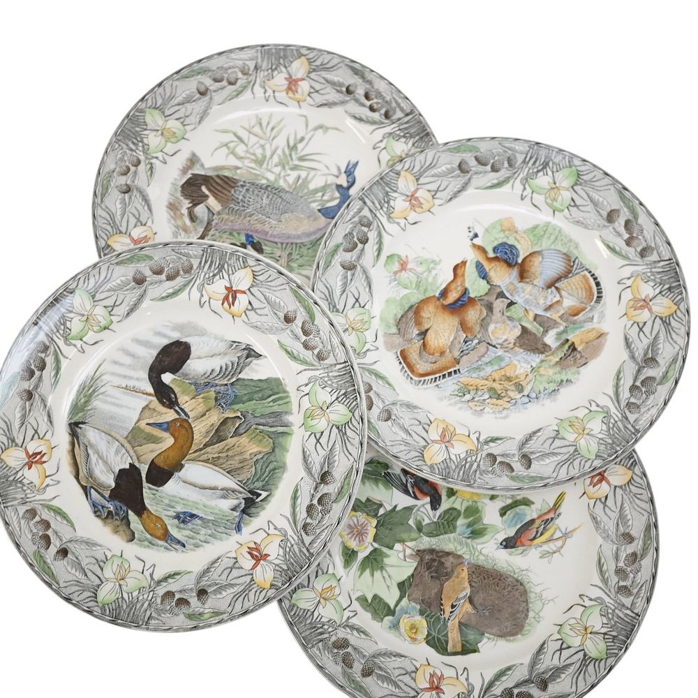 Lot 268: 4 ALFRED MEAKIN AUDUBON BIRDS OF AMERICA PLATES