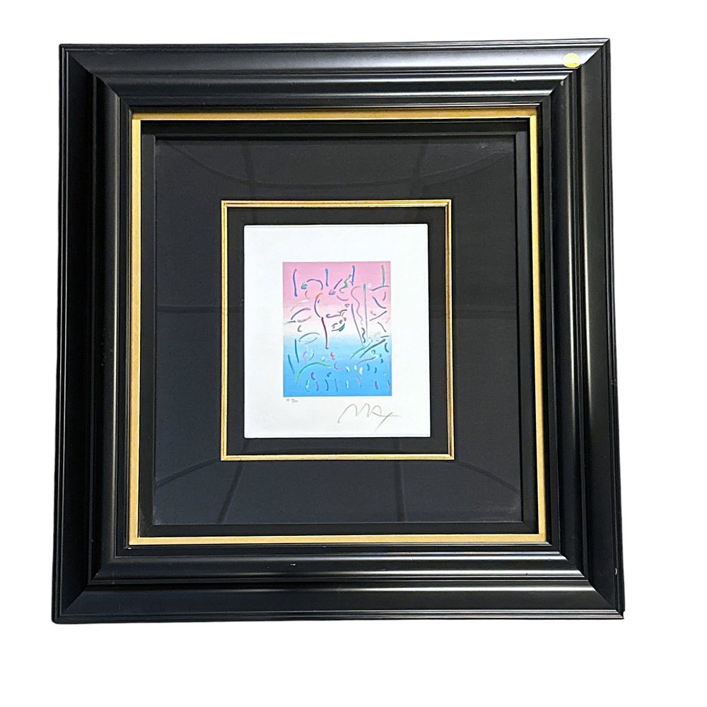 Lot 152: PETER MAX HC SERIGRAPH HAND SIGNED MIDNIGHT PROFILE 2017 COA