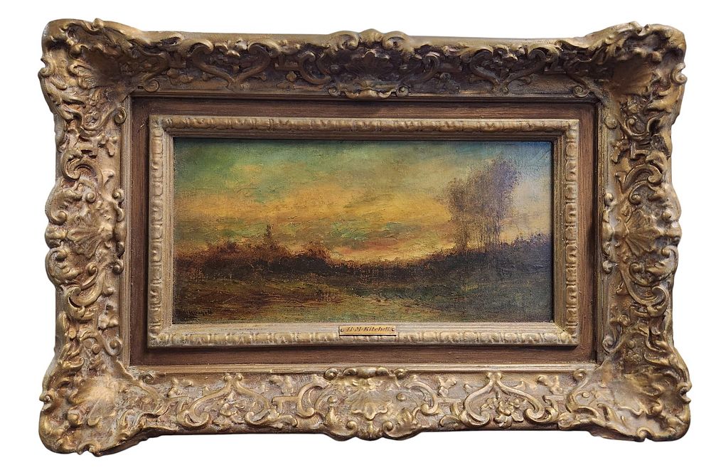 Lot 162: HUDSON MINDELL KITCHELL (1862-1944) TONALIST LANDSCAPE
