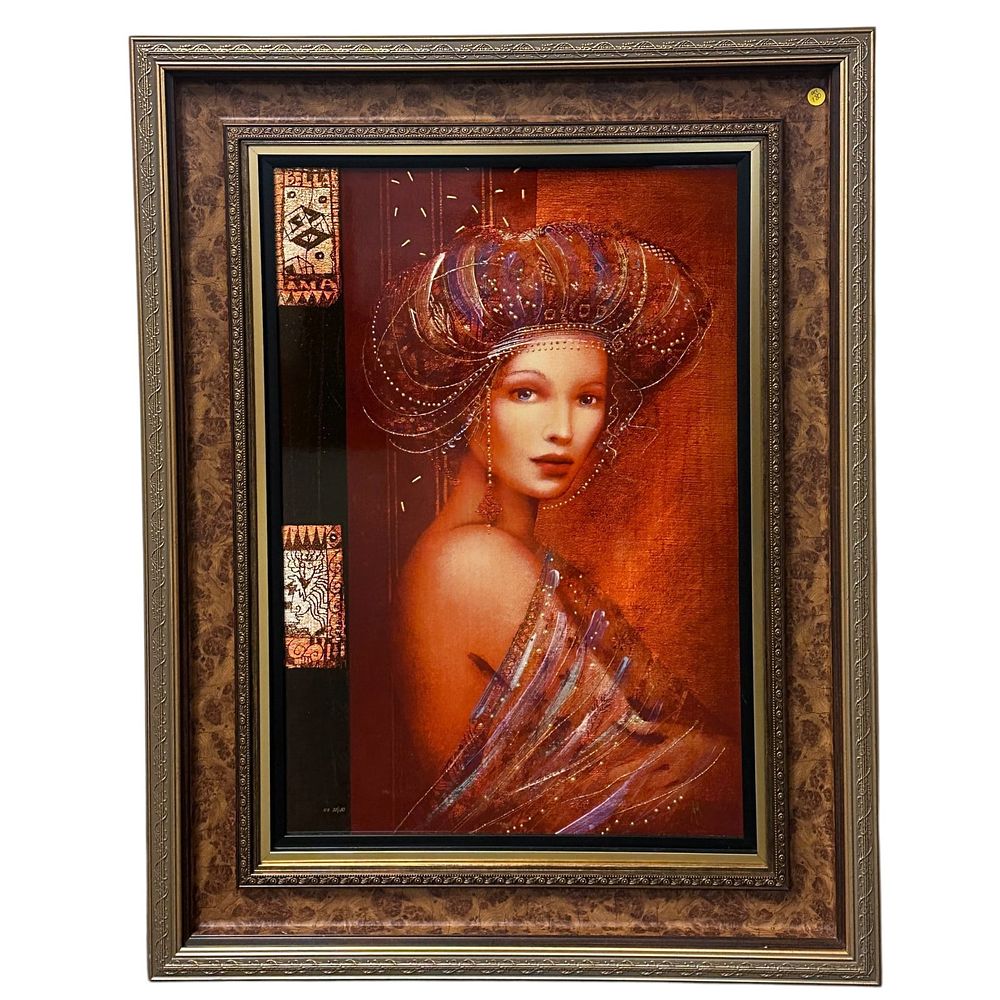 Lot 180: LARGE CSABA MARKUS "BELLA INA" EMBELLISHED LTD ED CALDOGRAPH