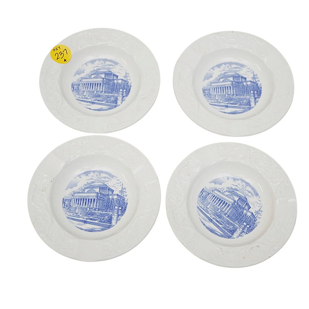 Lot 237: SET OF 4 WEDGWOOD MEN'S FACULTY CLUB EXCLUSIVE ASHTRAYS