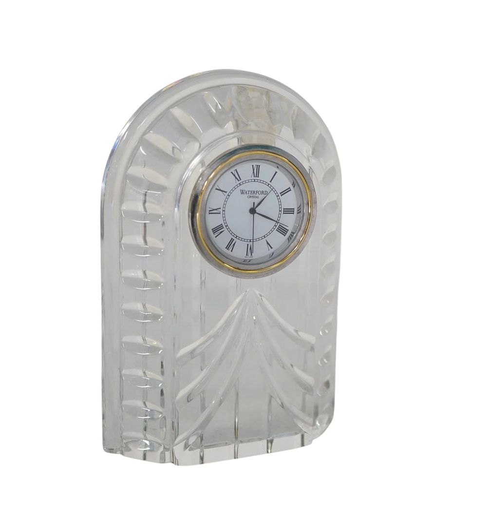 Lot 273: WATERFORD CRYSTAL OVERTURE DESK CLOCK