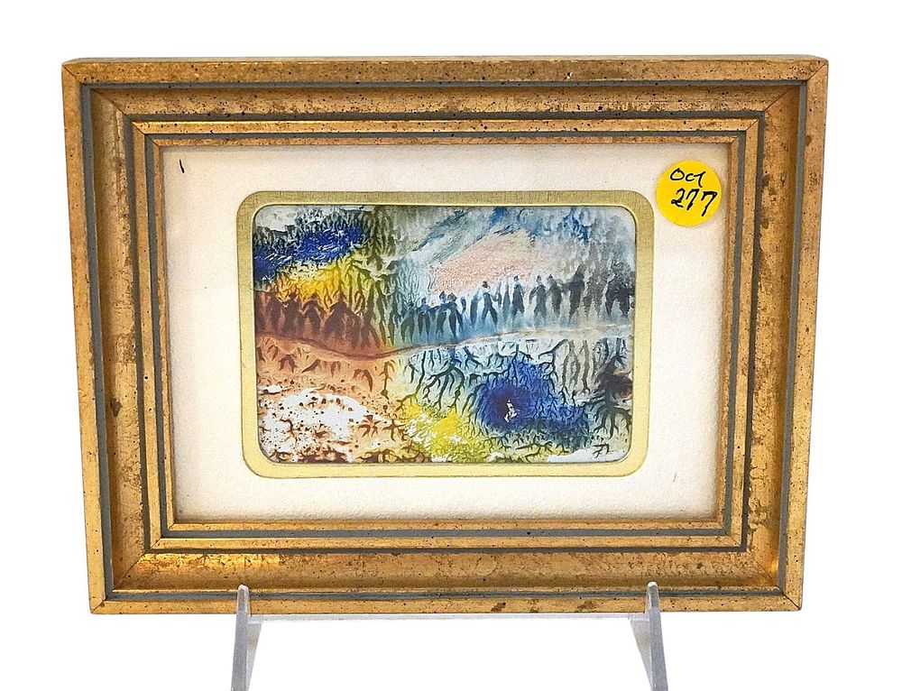 Lot 277: SMALL FRAMED PRINT IN THE STYLE OF PURVIS YOUNG