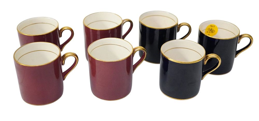 Lot 286: SET OF 7 FONDEVILLE ENGLAND AMBASSADOR WARE DEMITASSE CUPS