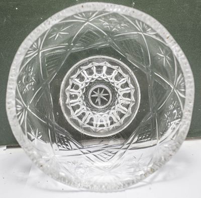 קערת קריסטל אובלית וינטג'