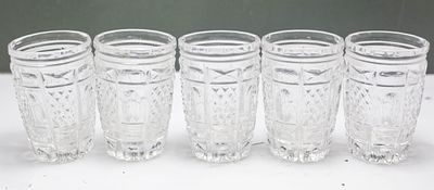 חמש כוסיות קריסטל תוצרת ברה"מ