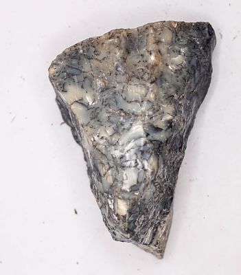 גוש גלם של אופאל דנדריטי / אופאל מרליניט (Raw Dendritic Opal / Merlinite Specimen)
