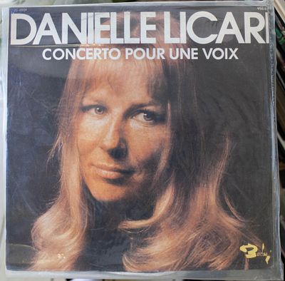 תקליט ויניל וינטג' נדיר (LP) – דניאל ליקארי (Danielle Licari): "Concerto Pour Une Voix" 