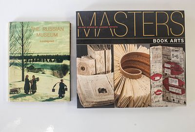 צמד ספרי אמנות ויעץ מקיפים (Lot of 2 Fine Art & Craft Books) – מונוגרפיית אמנות הספר והכריכה 
