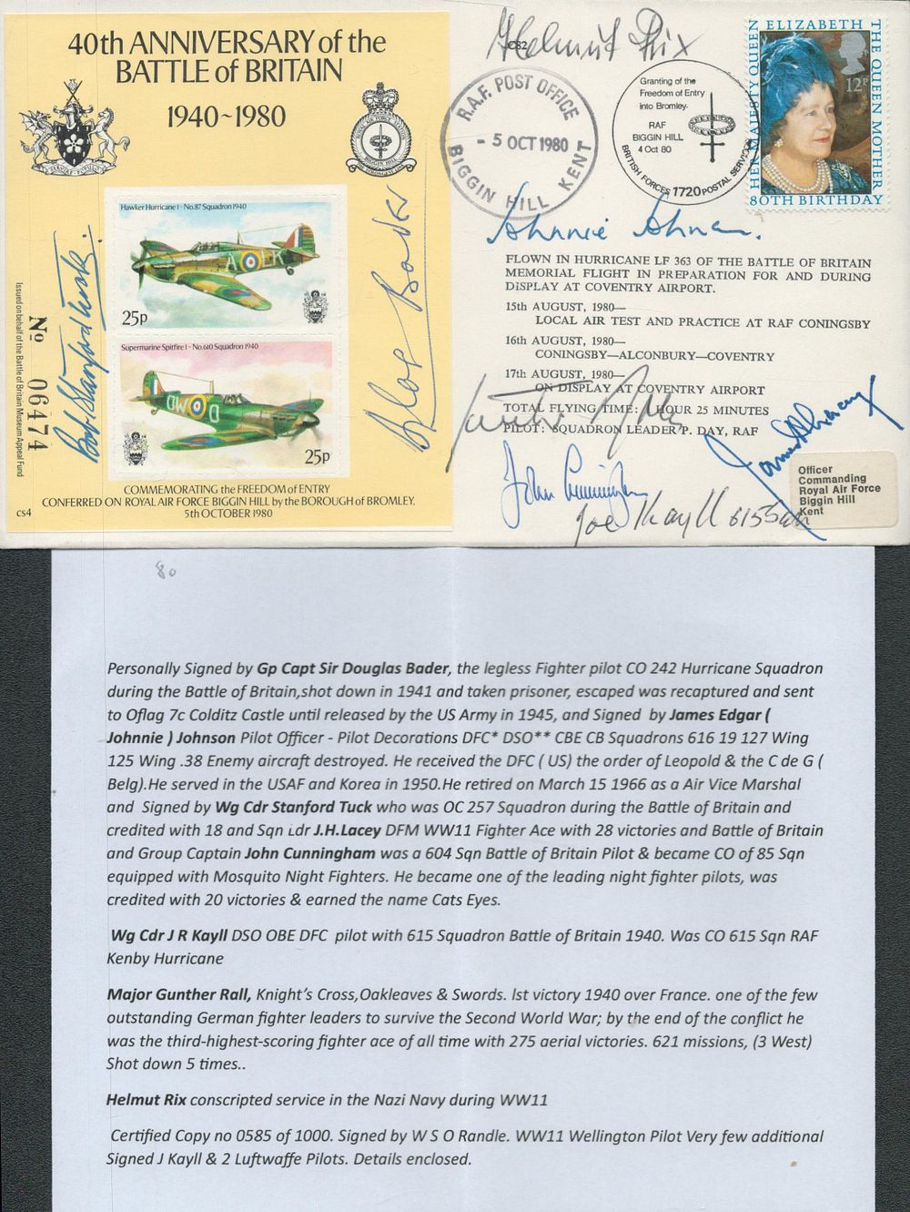 Chaucer Auctions | Auction 490 | LIVE AUTOGRAPH AUCTION SPORT, MUSIC ENTERTAINMENT , MILITARY AND COLLECTABLES