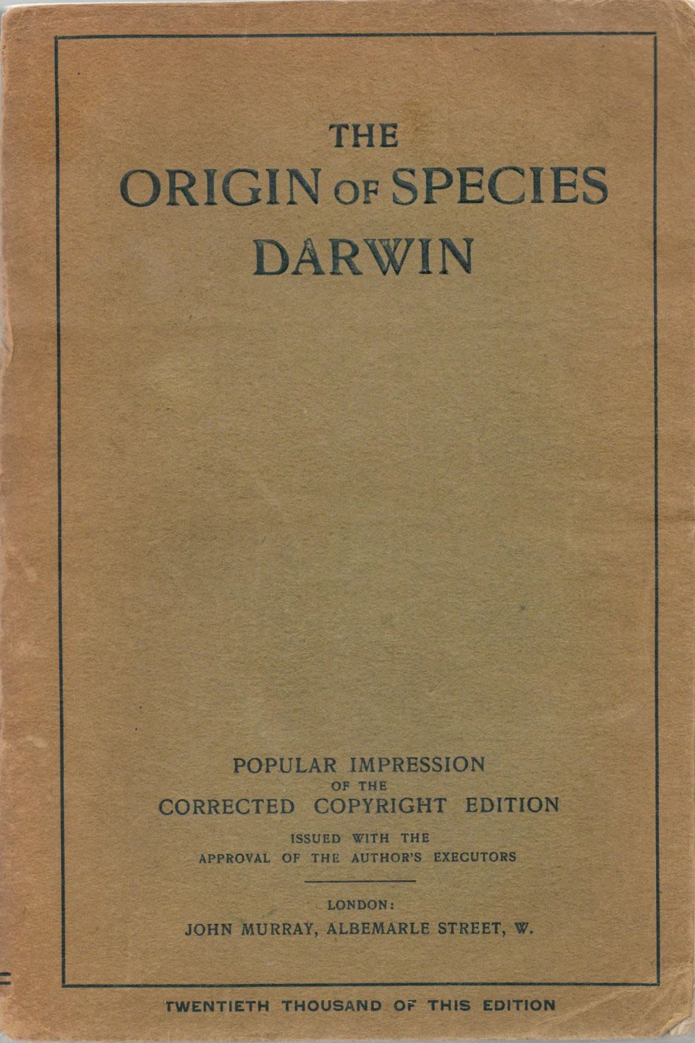 Lot 214: The Origin of Species by Means of Natural...