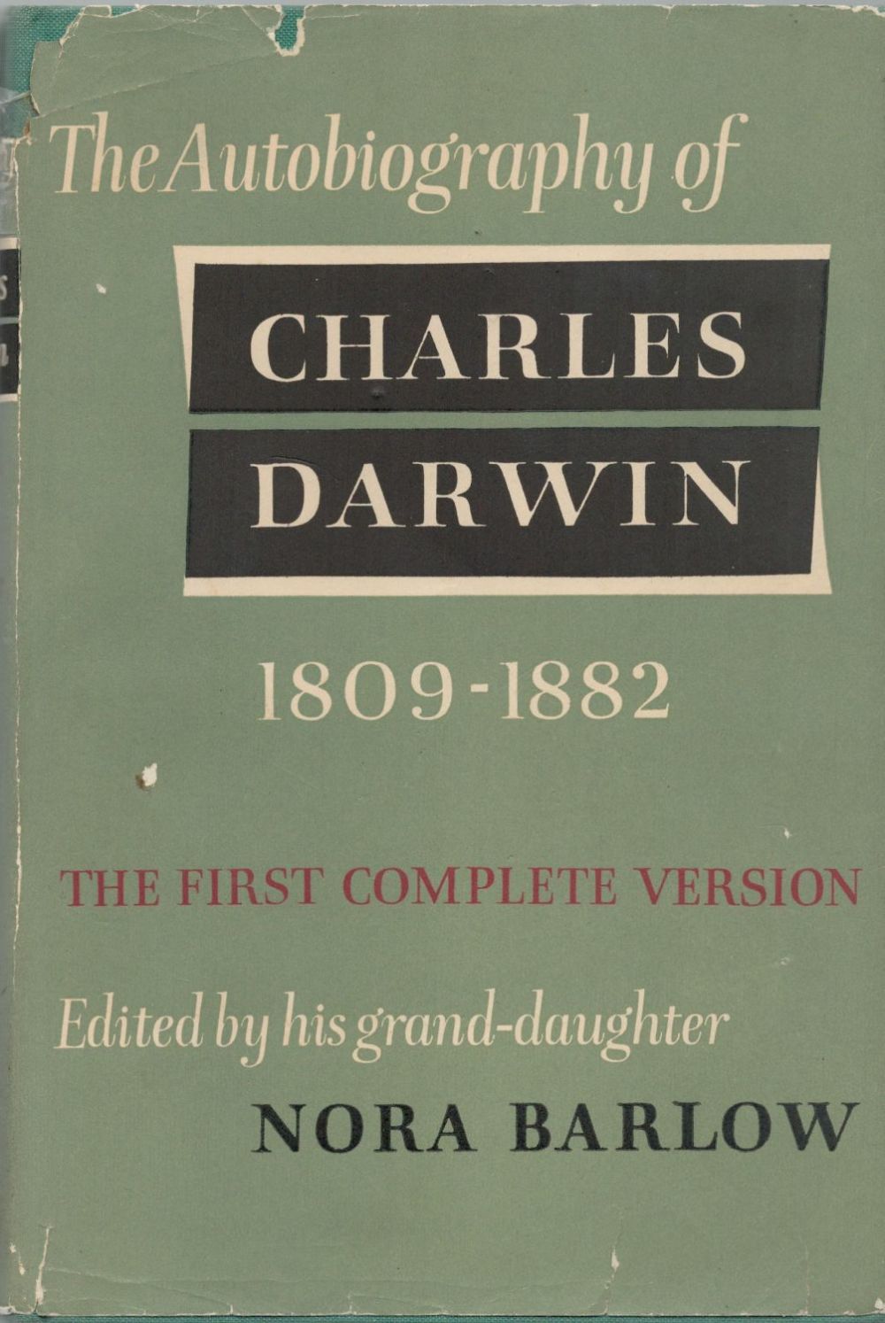Lot 227: The Autobiography of Charles Darwin 1809 1882. With...