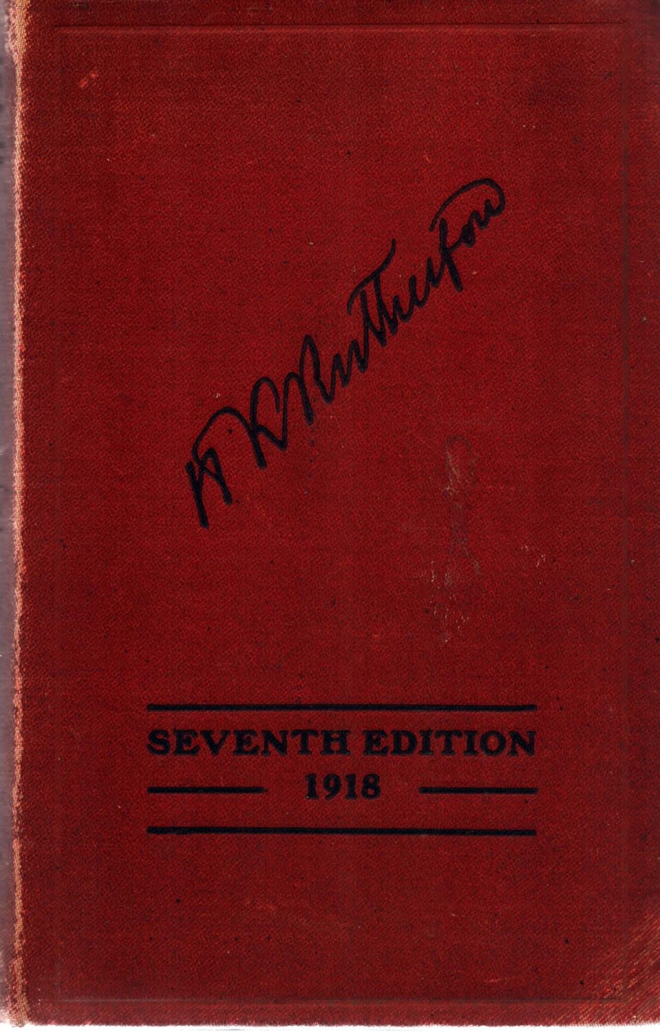 Lot 322: Rutherford's Planters' Notebook. Useful memoranda for everyone connected...