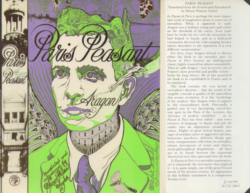 Lot 360: Aragon Paris Peasant Publisher Jonathan Cape. Jacket design...
