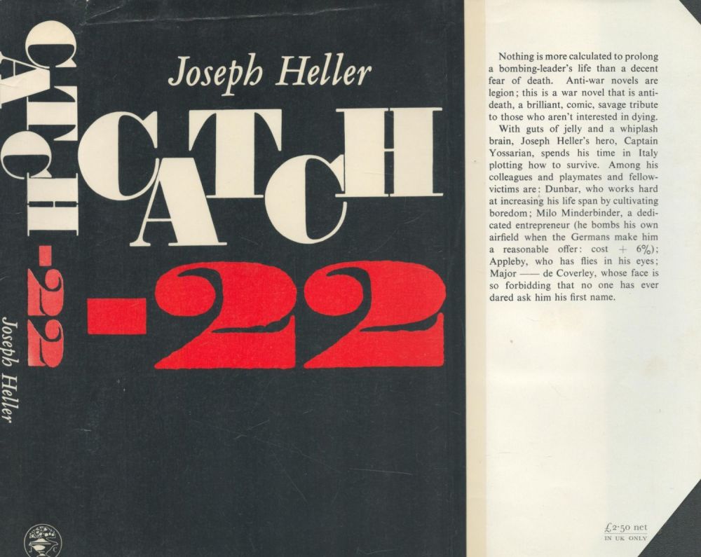 Lot 424: Joseph Heller Catch 22 Publisher Jonathan Cape. Jacket...